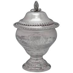 Early American Silver Sugar Bowl and Cover