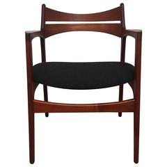 Danish Mid-Century Armchair in Teak by Erik Buch