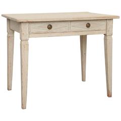 Antique Swedish Gustavian Painted Writing Desk, Mid-19th Century 7
