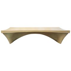 Vintage Stylish Fiberglass Bench by Douglas Deeds