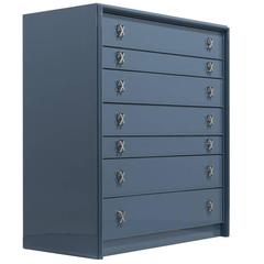 Paul Frankl Juniper Lacquered Seven-Drawer Commode, 1950s 4
