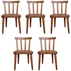 Set of Five "Utö" Chairs by Axel Einar Hjorth, 1930s 4