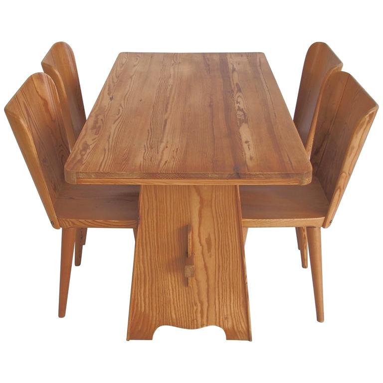 Goran Malmvall Dining Table And Four Chairs By Karl Andersson Goran Malmvall Dining Table And Four Chairs By Karl Andersson Soner For
