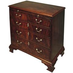 Antique 18th Century Mahogany Straight Front Chest