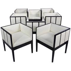 Eight Custom Dining Chairs by Juan Montoya