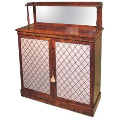 Antique Regency Period Rosewood Two-Door Chiffonier 6