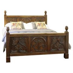 Wide Jacobean Style Bed WK73