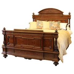 Antique 19th Century Rosewood Bed WK72
