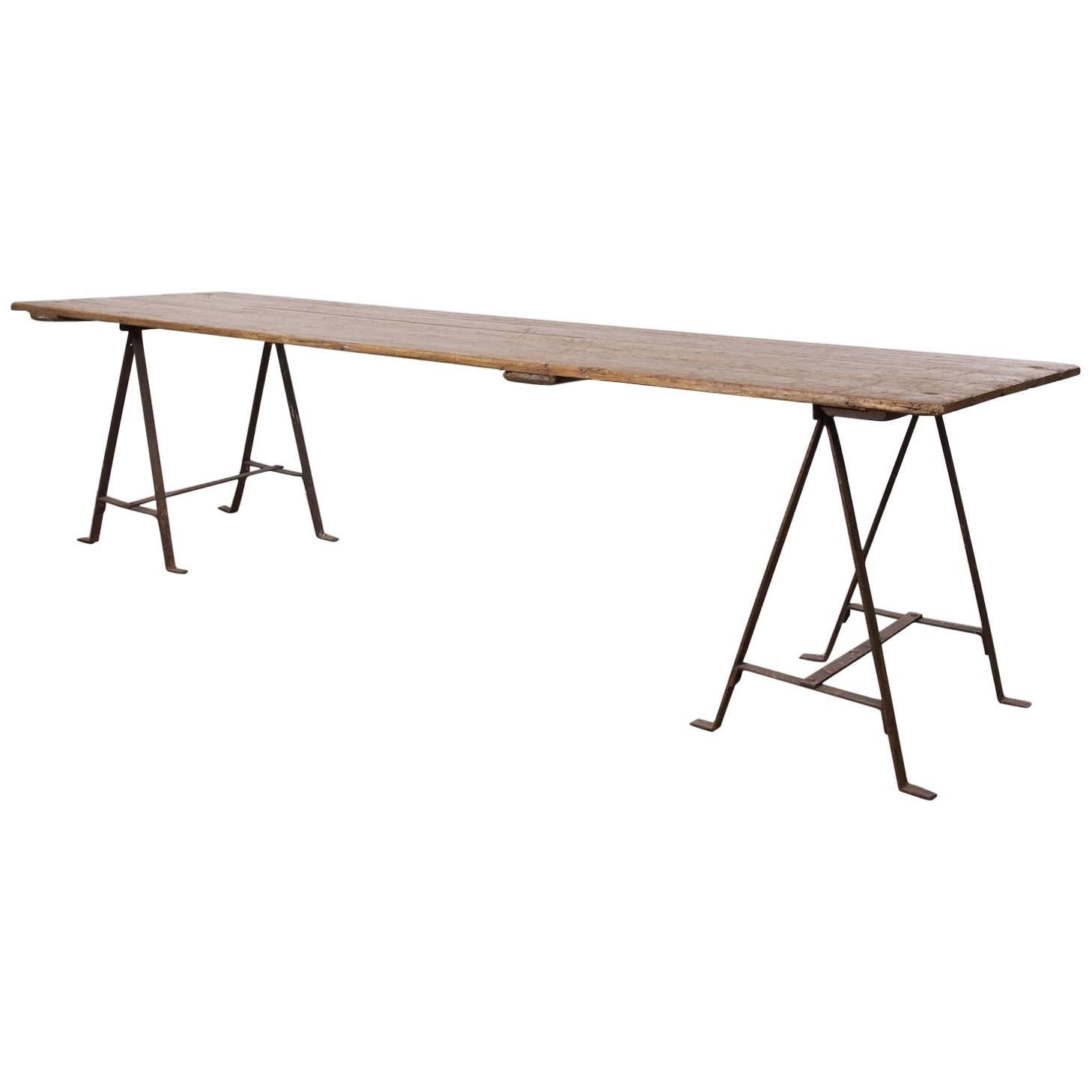 Trestle Table For Sale at 1stDibs