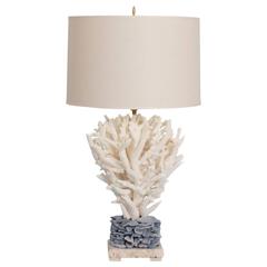 Chic Staghorn and Blue Coral Table Lamp 7
