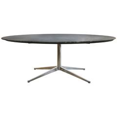 Rare Florence Knoll Table with Black Nero Marble Top