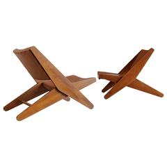 Pair of "Ficks Folder" Lounge Chairs by Ficks Reed Co. 8