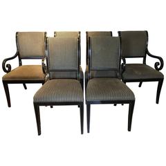 Six Regency Style Kindel Dining Chairs