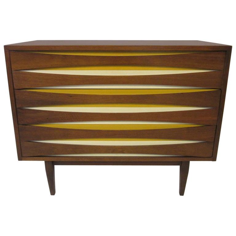 Danish Styled Dresser Chest In The Manner Of Arne Vodder At 1stdibs