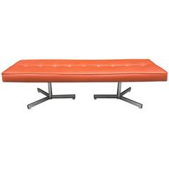 Mid-Century Modern Chrome Bench 11