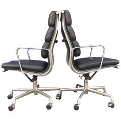 Eames for Herman Miller High Back Soft Pad Chairs