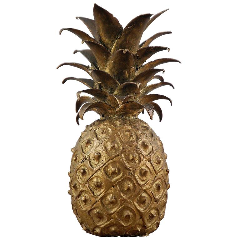 Mid20th Century Bronze Pineapple Sculpture at 1stdibs
