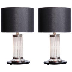 Pair of Art Deco Lamps in the Manner of Atelier Petitot