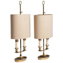 20th Century Pair Bouillotte Lamps 11