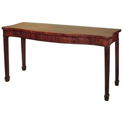 George III Period Mahogany Serpentine Serving Table 3