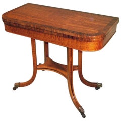 Regency Period Mahogany Card Table