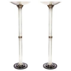 Pair of Art Deco Torchieres 6