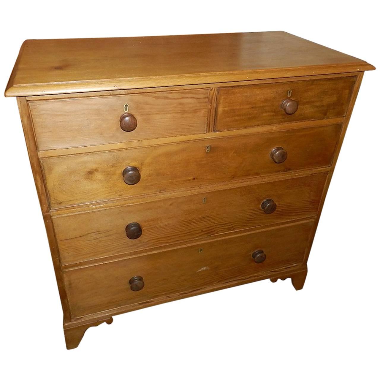 Antique Pine Chest For Sale