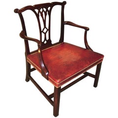 18th Century Chippendale Mahogany Armchair