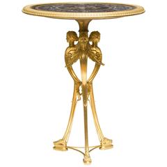 Exceptional Gilded Bronze Neo-Greek Centre Table Signed F. Barbedienne