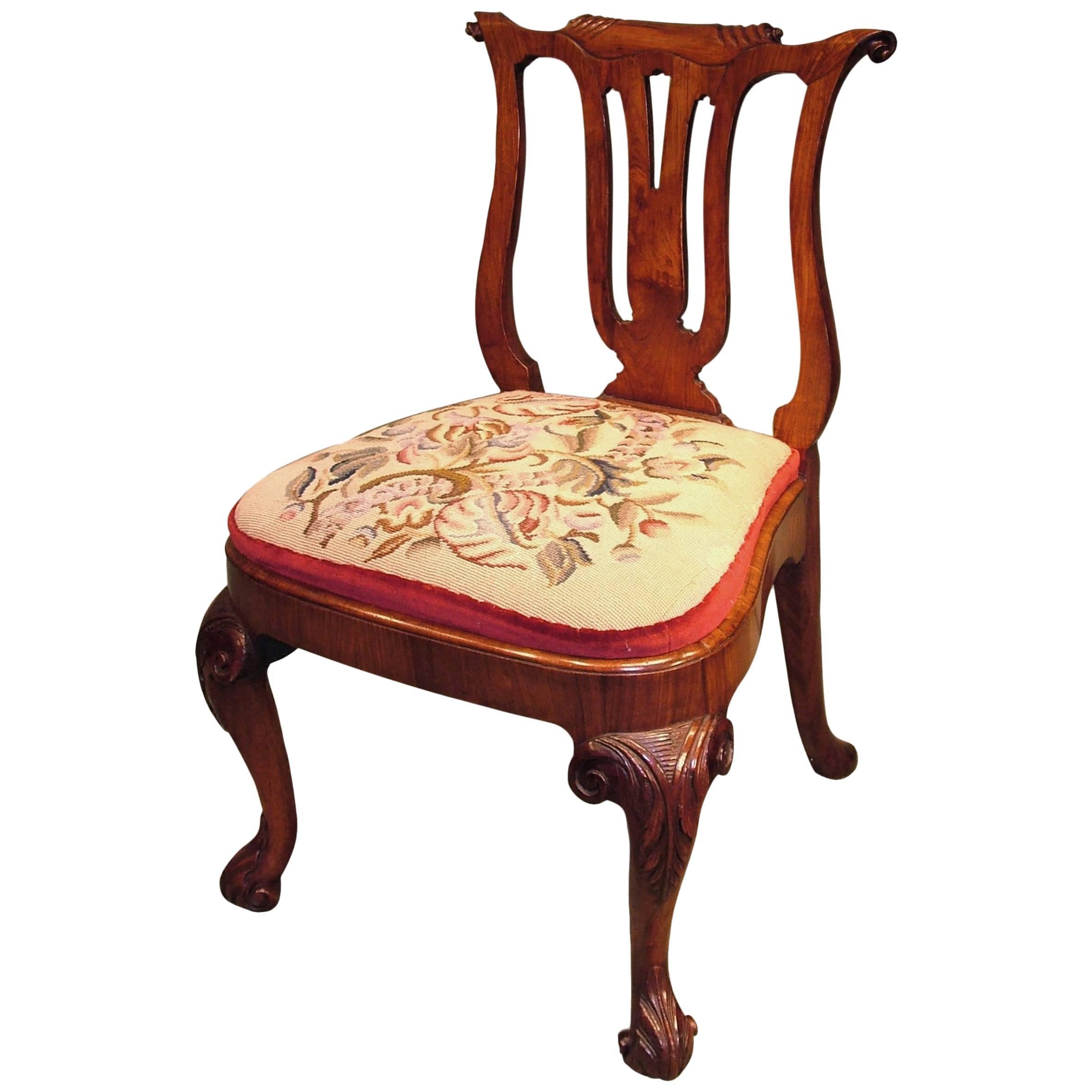 Chaise d'appoint chinoise Huanghuali en bois du milieu du XVIIIe siècle