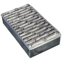 Faux Bamboo Silver Box, 1970s 12