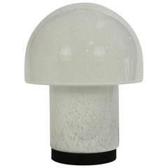 Blown Glass Mushroom Table Lamp