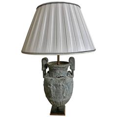 19th Century Metal Urn Lamp 19th Century Metal Urn Lamp
