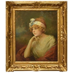 Oil on Canvas Portrait of a Lady by Joseph Gies