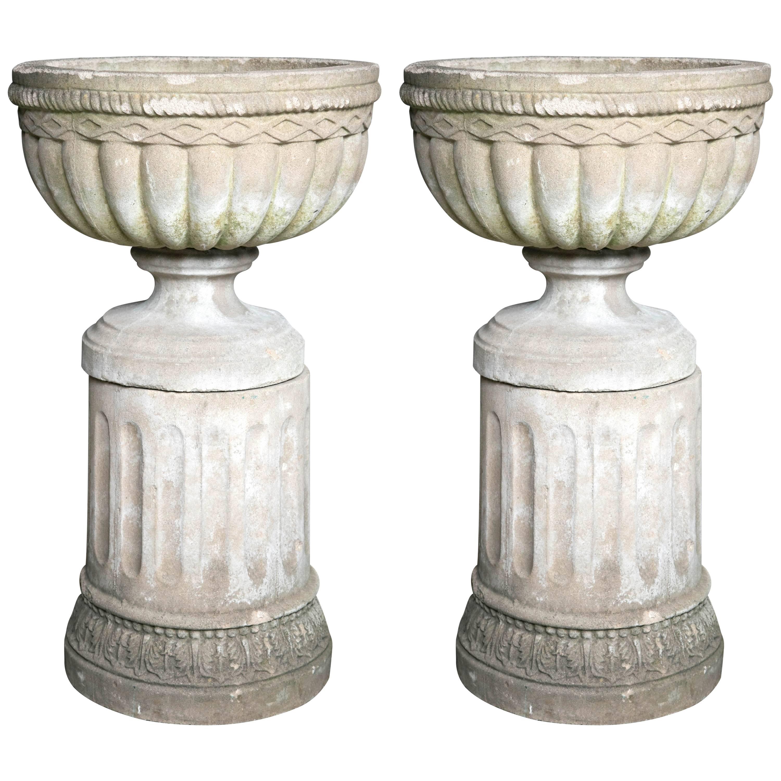 Pair of English Garden Urns