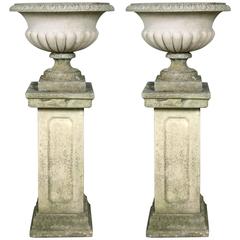 Pair of Classical English Garden Urns