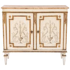 Painted Credenza with Faux Mable Top