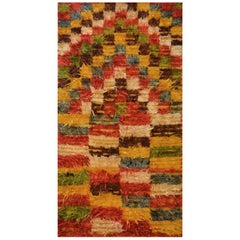 Retro Deep Pile Colorful Moroccan Rug