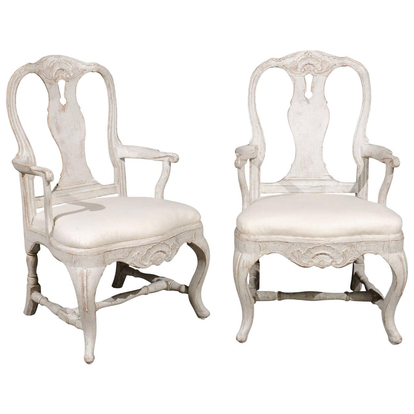 Pair of 19th Century Swedish Armchairs