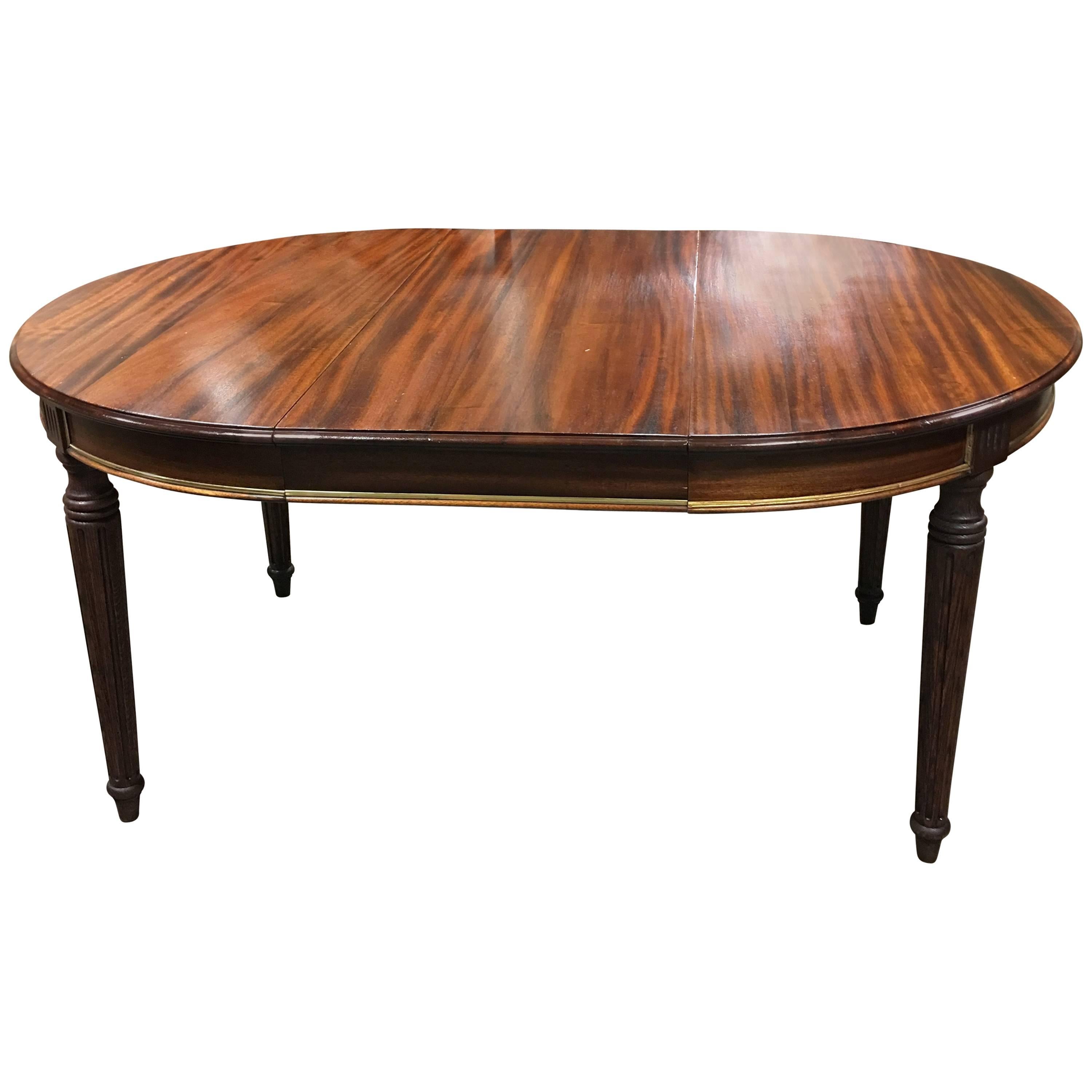  ON SALE 19th Century Dining Table French Mahogany 43'' x 43'' Extends to 81''  For Sale