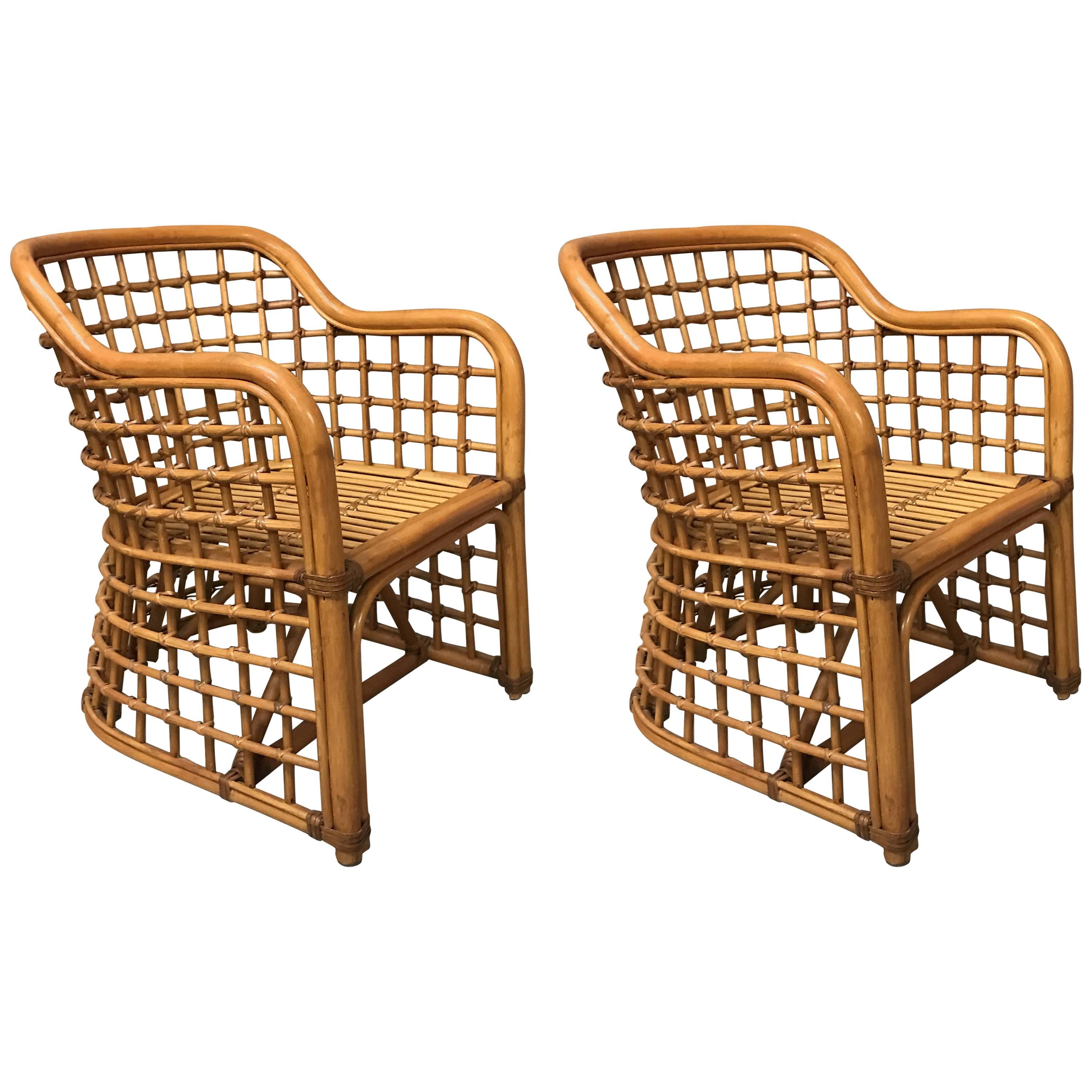 Pair of Albini Style Club Chairs