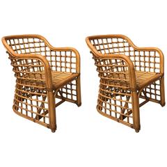 Pair of Albini Style Club Chairs