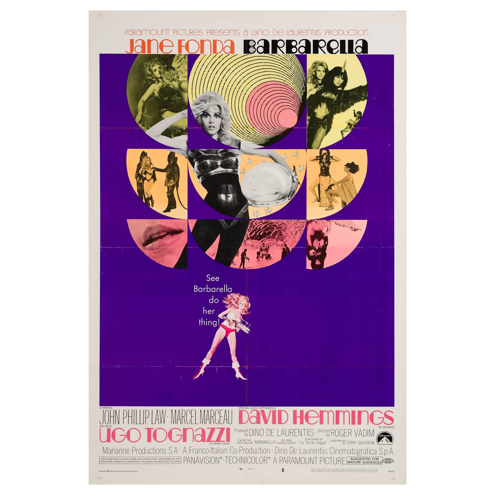 Barbarella Original US Film Poster, 1968