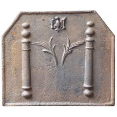 18th Century French 'Pillars with Decoration' Fireback