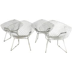 Matched pair of "Bertoia" Diamond Chairs, Classic Modern, Harry Bertoia for Knol 10