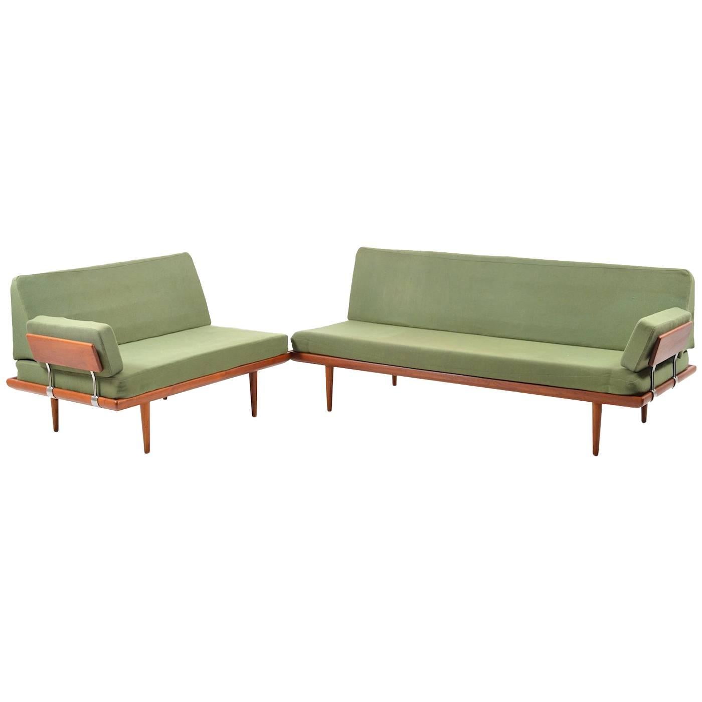 Sofa/Daybed-Set 'Minerva' by Peter Hvidt & Orla Mølgaard Nielsen For Sale