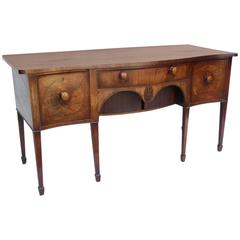 18th Century Mahogany Serpentine Sideboard 4