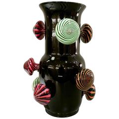 21st Century, "Opalino Fiorito" Glass Vase by Alberto Biagetti for Venini