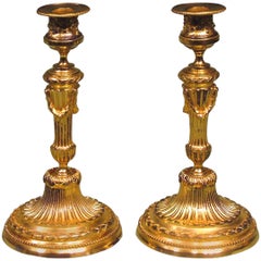 Pair of Louis XVI Style Ormolu Candlesticks