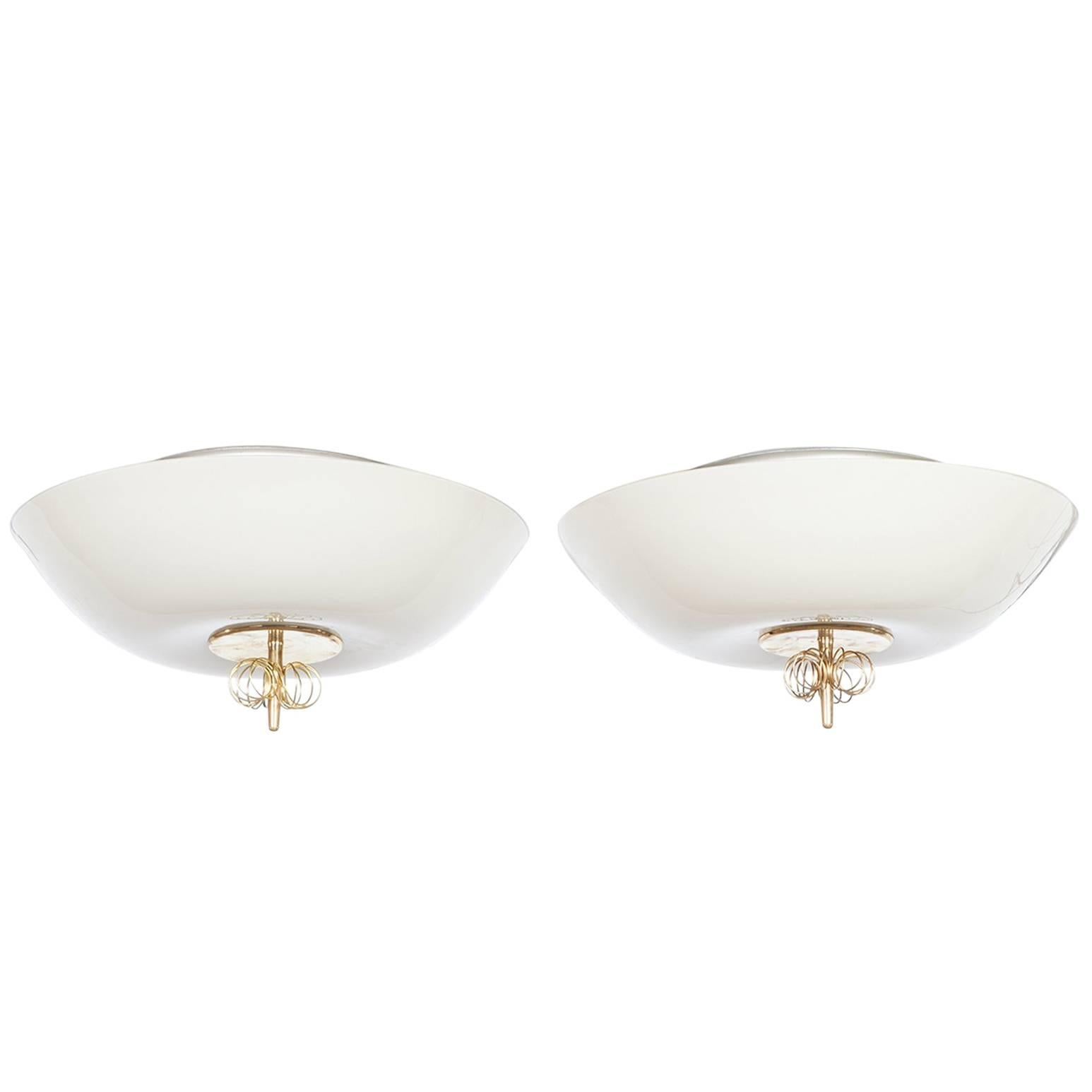 Pair of Paavo Tynell Ceiling Lamps